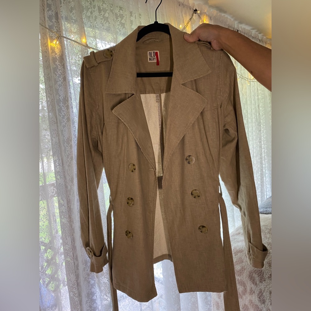 Linen Trench Coat